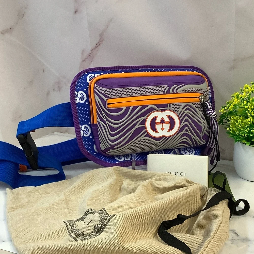NWT Gucci Jersey GG Belt Bag - Picture 2 of 9